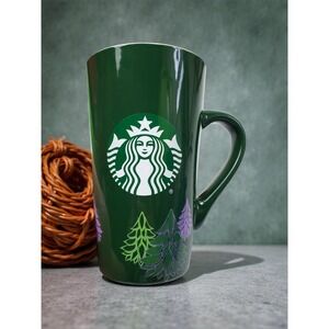 Starbucks‎ 2020 Green Christmas Tree Mug 16oz Tall Ceramic